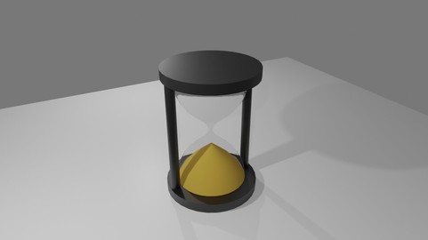 Hourglass - Sand Timer - Ampulheta Low-poly 3D model