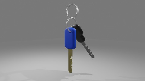 Car Keys - Locksmith - Chave de Carro - Chaveiro 3D model