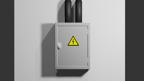 Circuit Breaker Box - Fuse - Electricity - Caixa de Disjuntores Low-poly 3D model