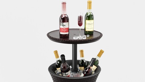 Keter Rattan Cool Bar