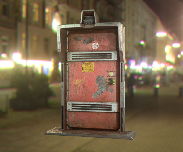 ArtStation Cyberpunk scifi security door Game Assets