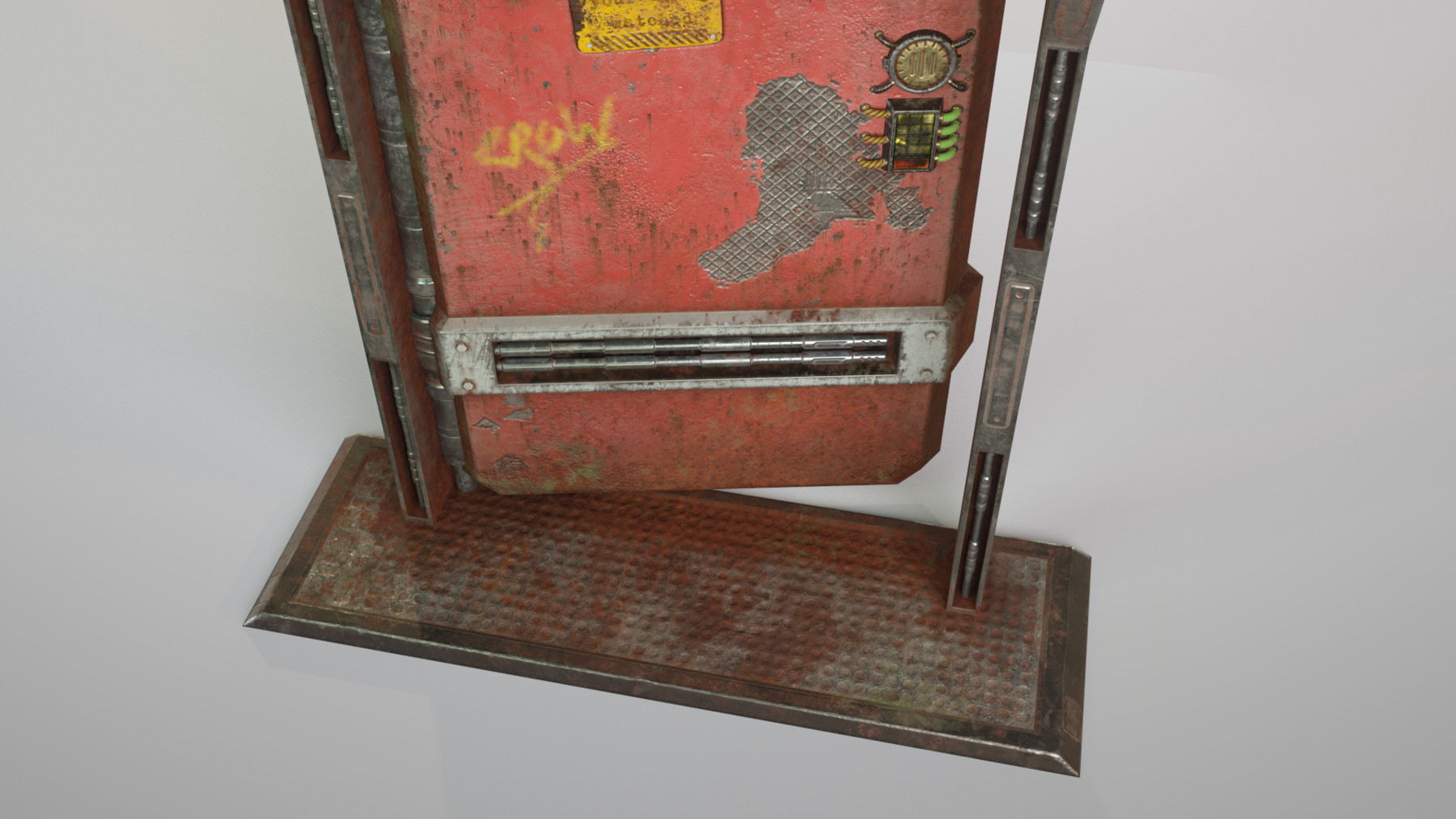 ArtStation Cyberpunk scifi security door Game Assets