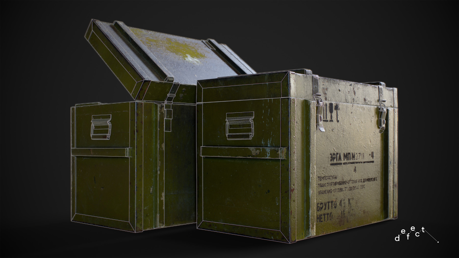 ArtStation Military Supply Crate V1 Game Assets