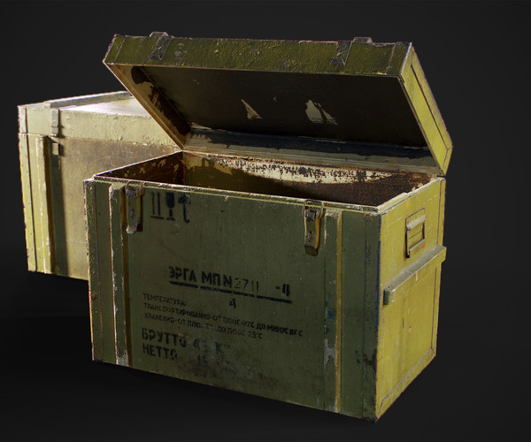 ArtStation - Military Supply Crate V1 | Game Assets