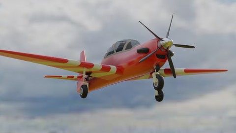 Airplane EMB 312 Tucano A29 - Aviao 3D model