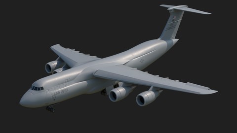 Lockheed_c5_Galaxy 3D Model