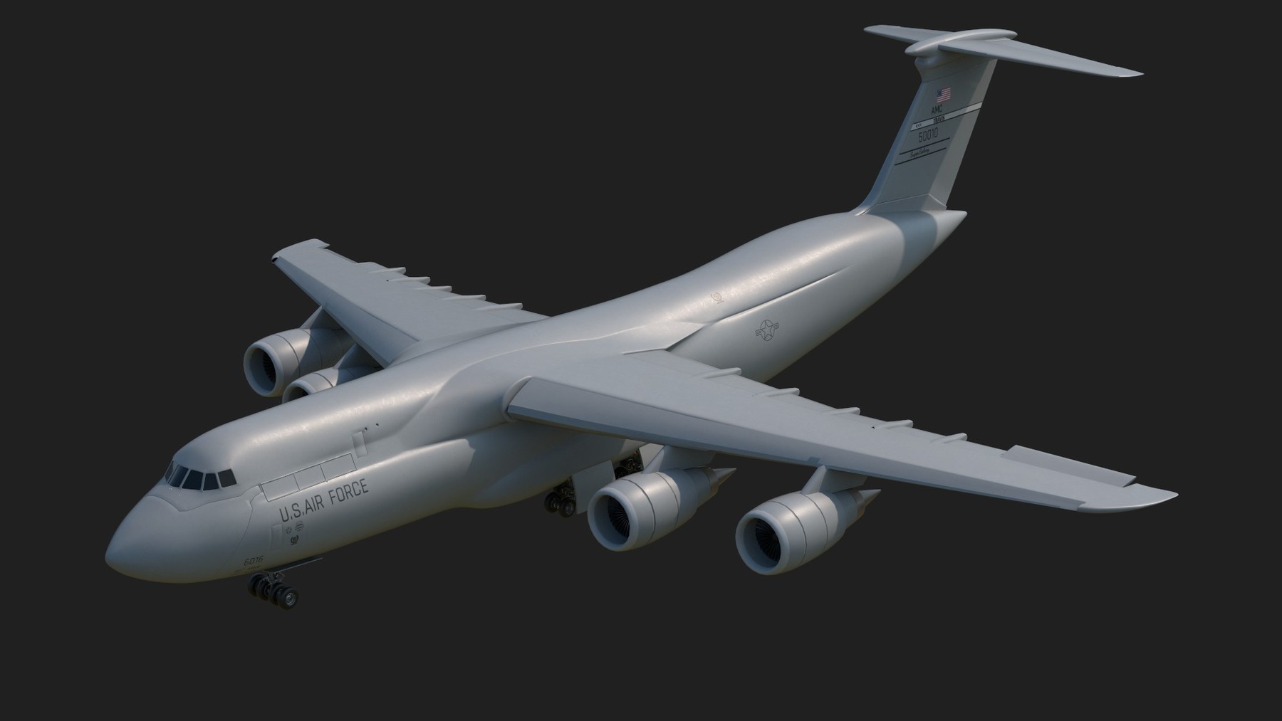 TurboCG 3D Models - Lockheed_c5_Galaxy 3D Model