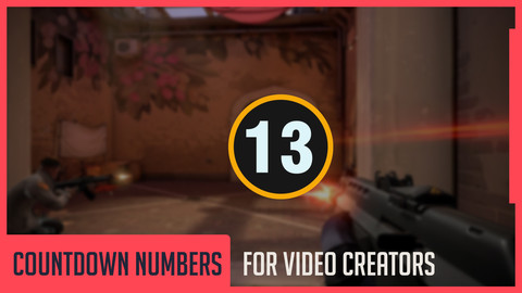 20 Pieces Countdown Numbers for Video Creators