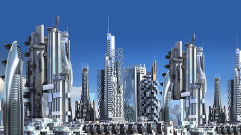 Futuristic City 1. - Illustration Pack