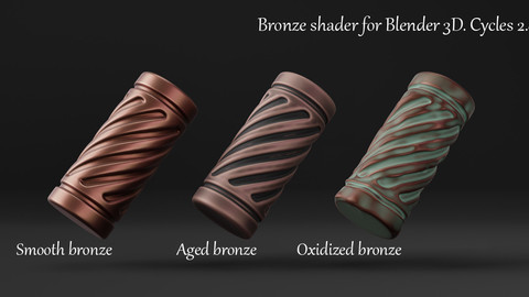 Bronze Shader For Blender 3d. Cycles 2.82