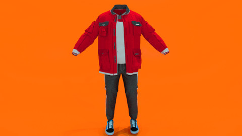 red jacket