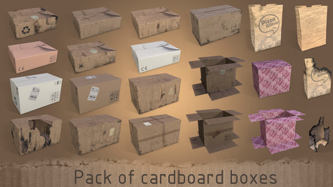 Pack of cardboard box