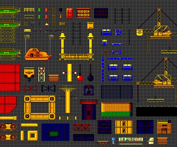 ArtStation - Oil Rig Tile-set for Unity | Game Assets