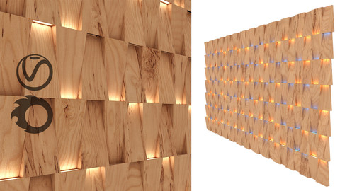 3D wall panel decoration