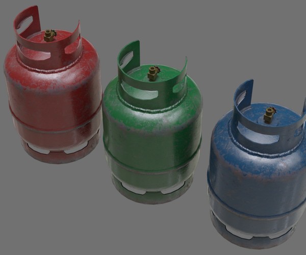 ArtStation Gas Cylinder 1B Game Assets