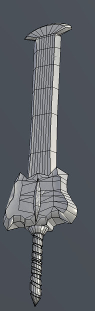 ArtStation - Low Poly Rune Sword | Game Assets
