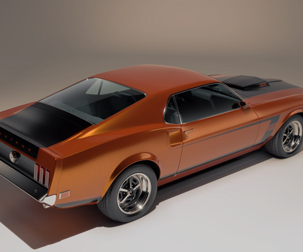 ArtStation - 1969 Mustang BOSS 302 (3D Model) | Resources