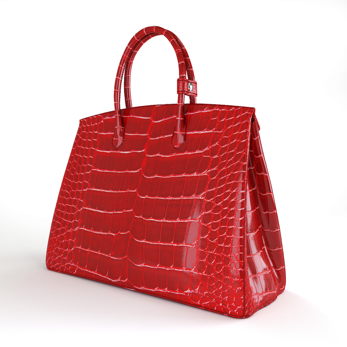 Hermes Birkin Bag Alligator 3D model
