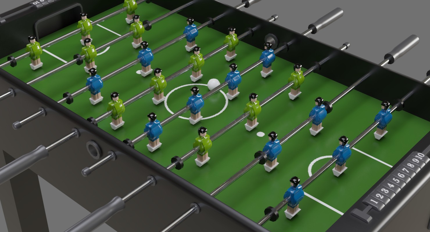 ArtStation Foosball 1A Game Assets