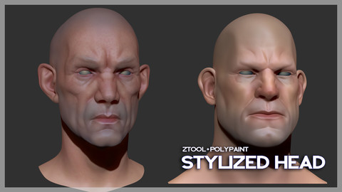 Stylized Head + Polypaint