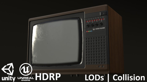 Retro Soviet TV Elektron Brown