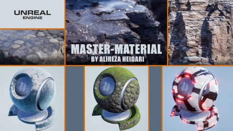 UE4 MasterMaterial (For Small & Large Props)