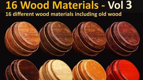 16 Wood Materials - Vol 3