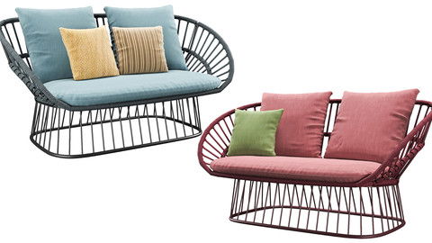 Cala 2 Seater Garden sofa By Kettal