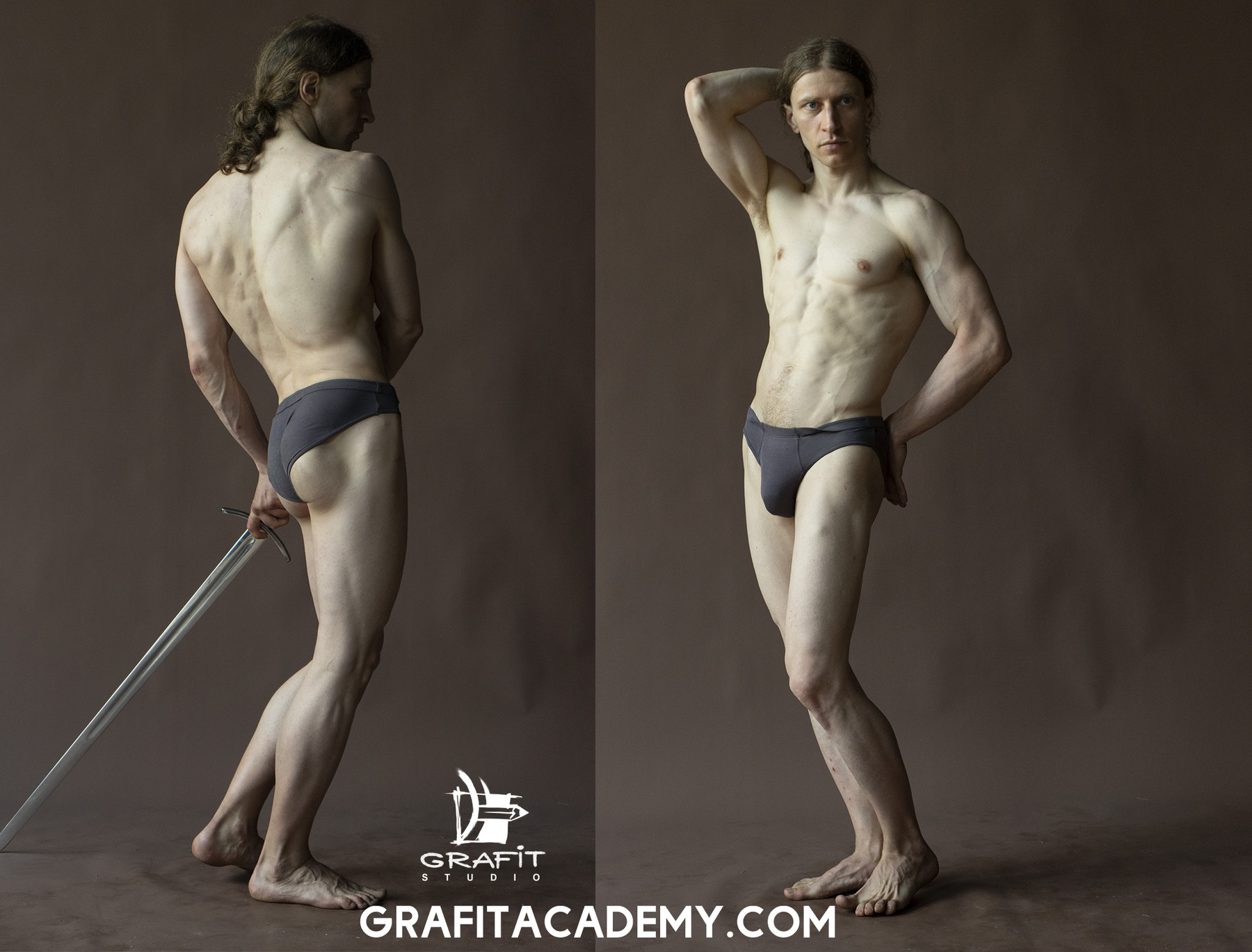 Artstation 290 Academic Male Pose Reference Pictures For Artists Resources