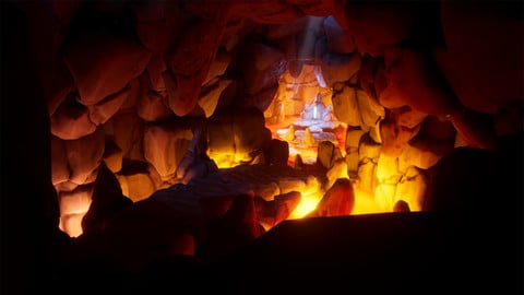 Stylized Lava Cave