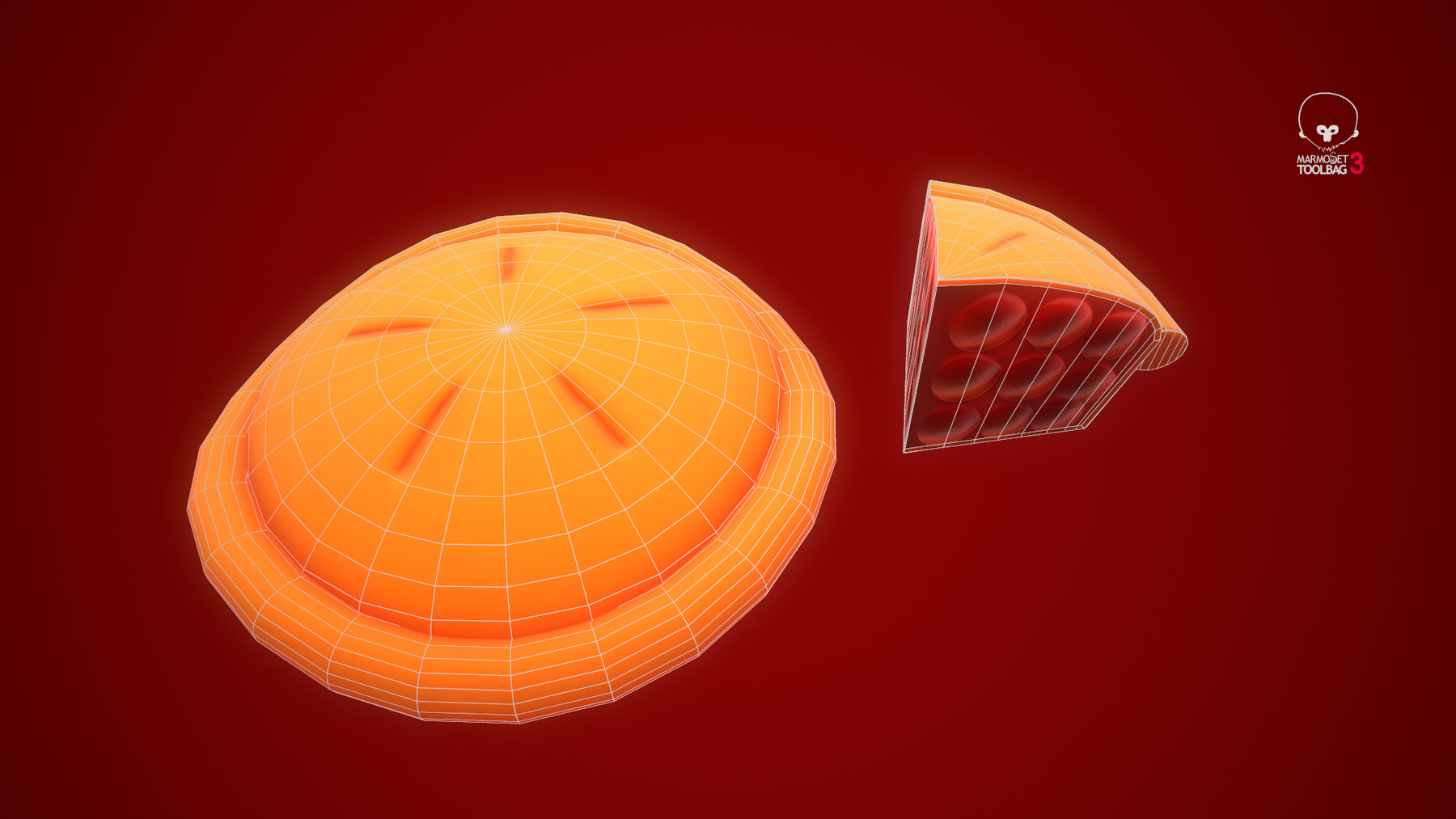 ArtStation Stylized Cherry Pie Game Assets