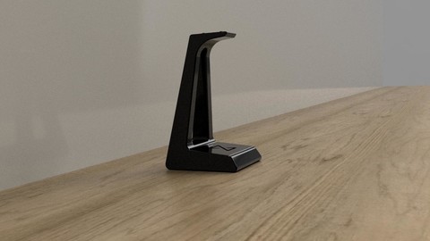 Z Headphone Stand 3D print model