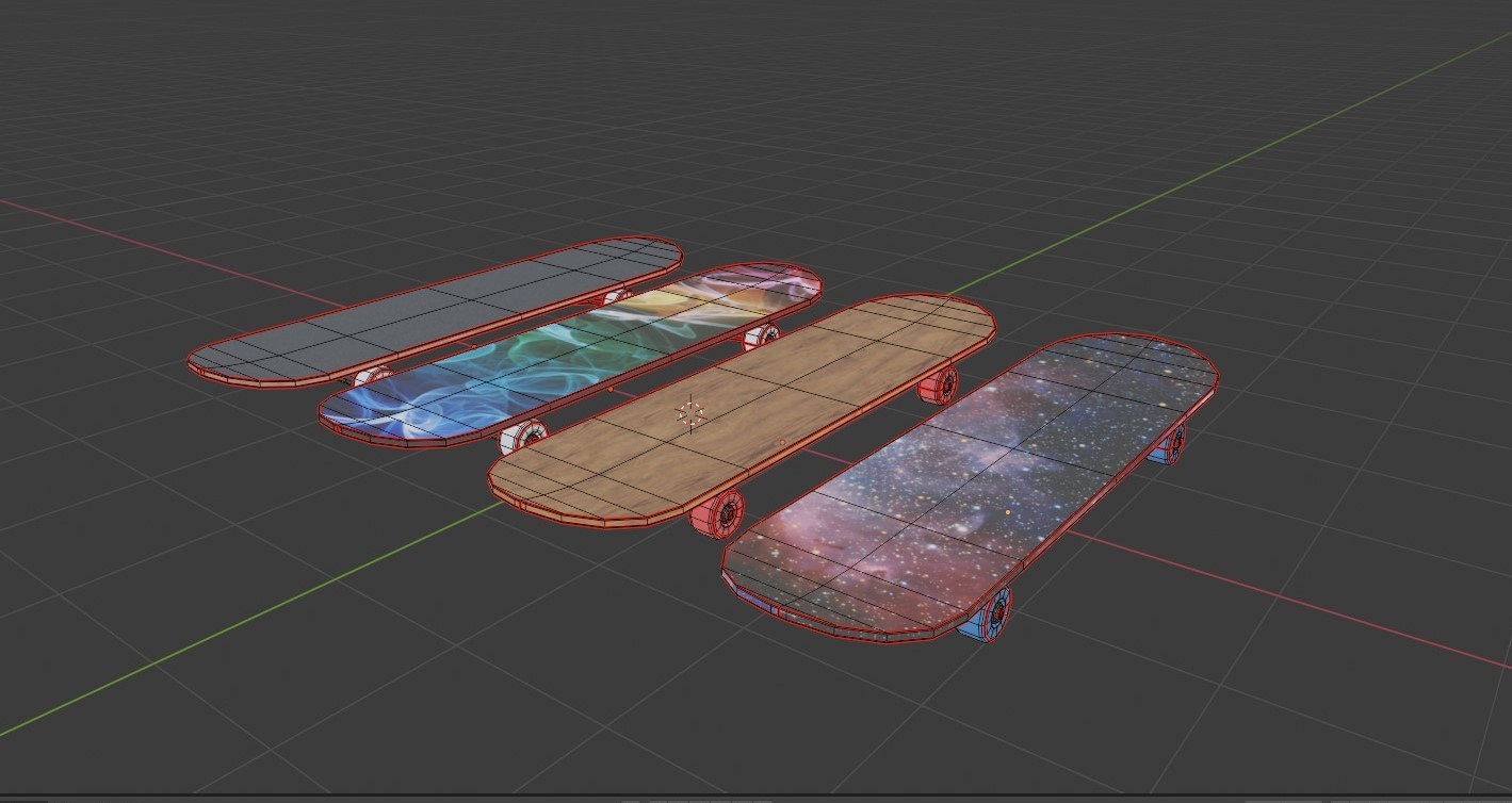 ArtStation Skateboard 3D model Game Assets