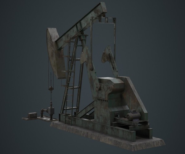 ArtStation Oil Pumpjack 1B Game Assets
