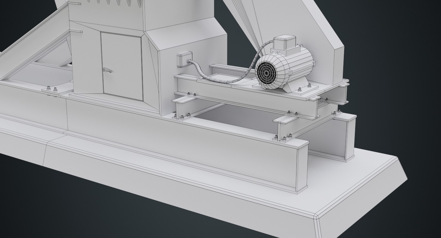 ArtStation Oil Pumpjack 1B Game Assets