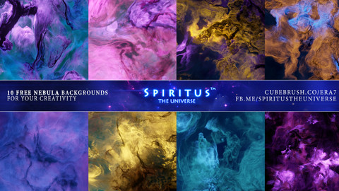 10 FREE Nebula Backgrounds - Pack 125