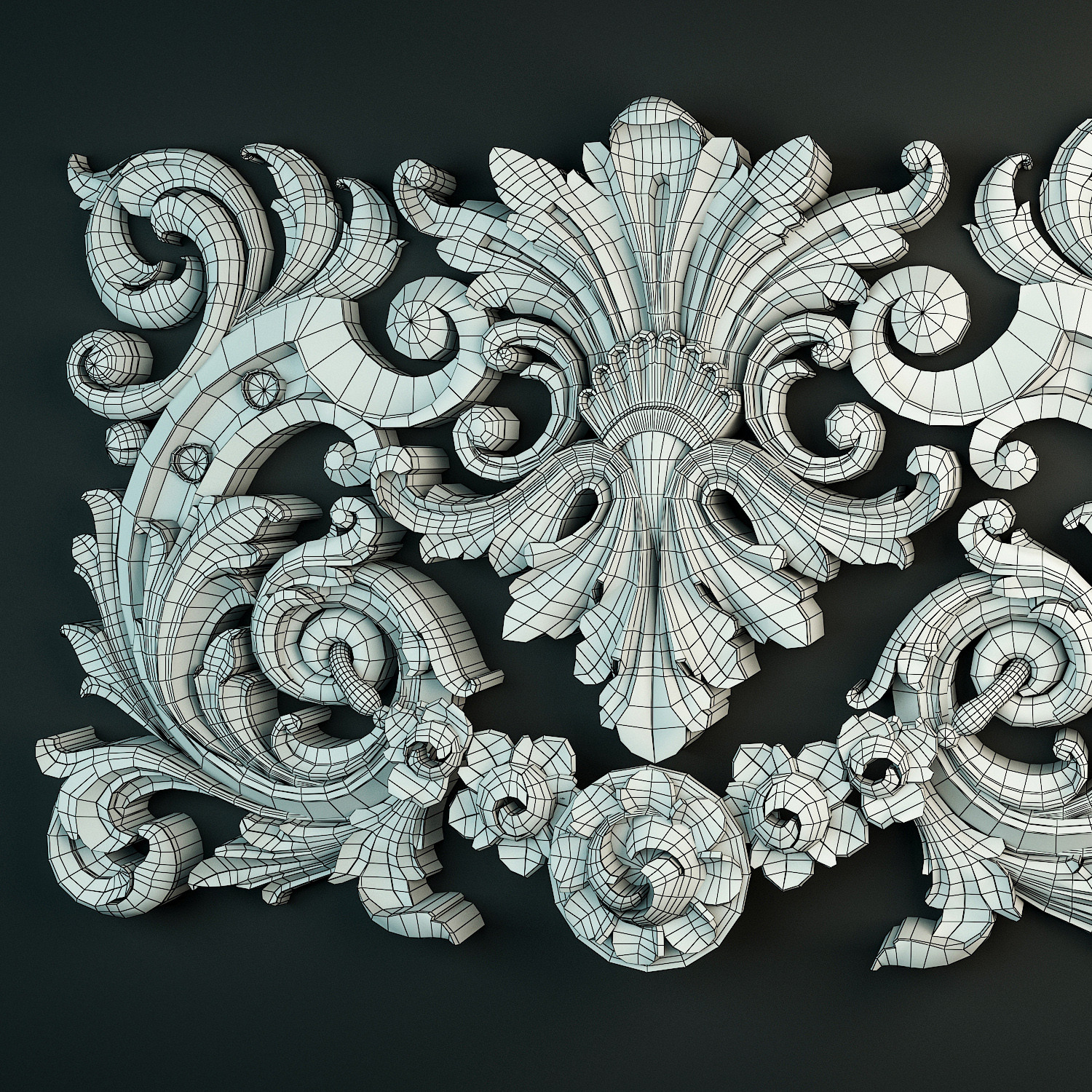 ArtStation - Floral Ornament (3dPrintable)_03 | Game Assets