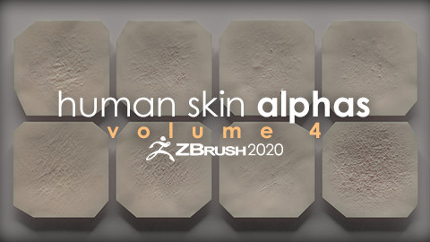 Human Skin Alphas vol. 4 + Render Scene