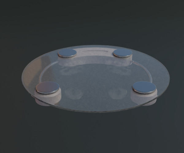 ArtStation Electronic Bathroom Scale Game Assets