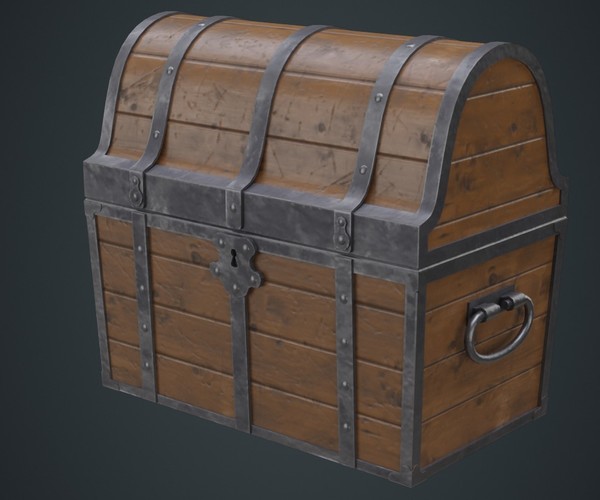 ArtStation - Wooden Chest 1A | Game Assets