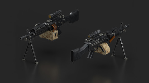 M249 machine gun