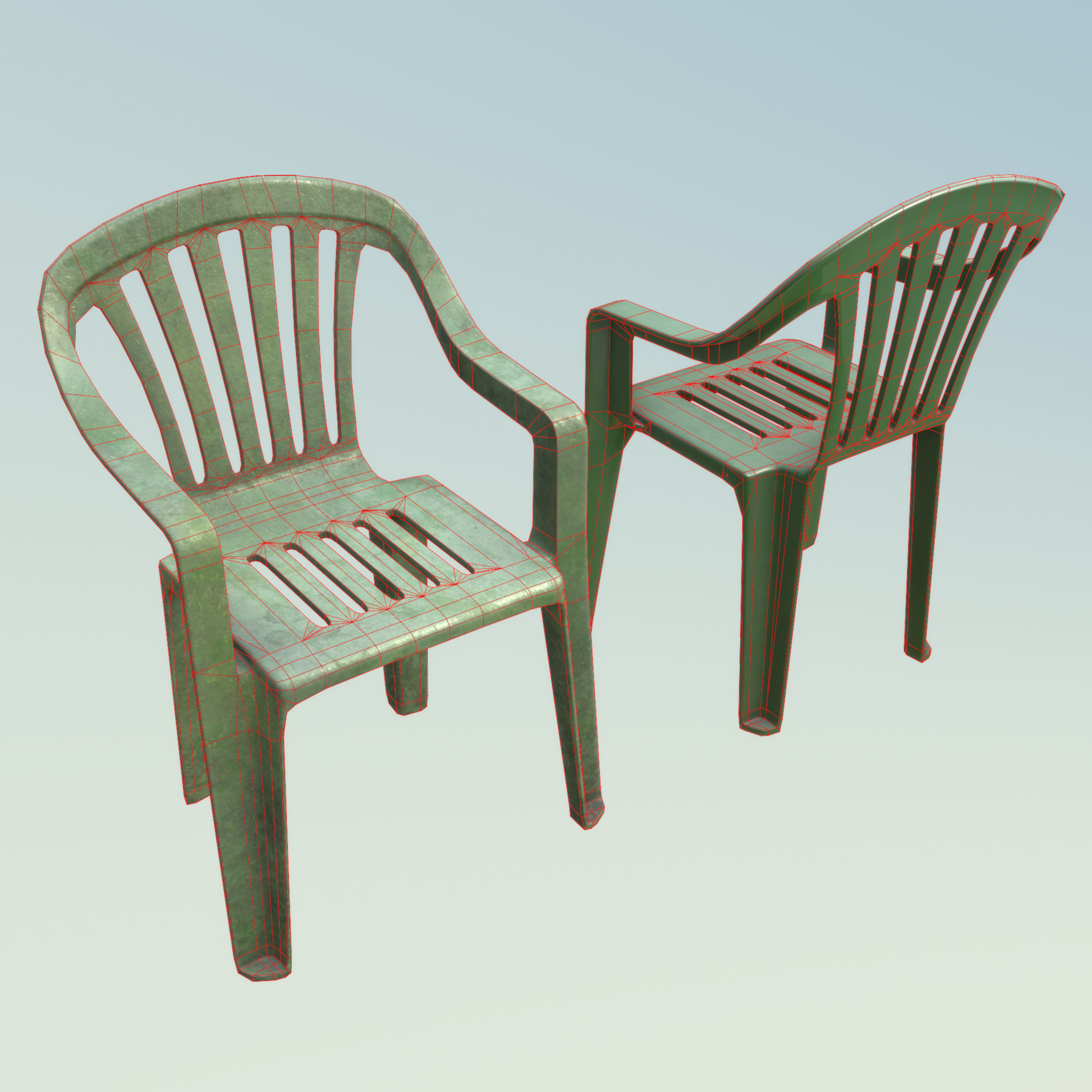 Green plastic garden chairs the online range