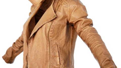 Vintage Jacket Dark Brown Leather
