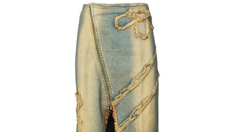 Vintage Skirt Long Jeans