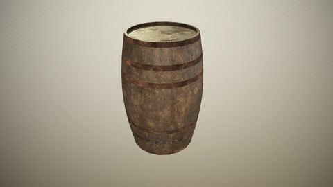 PBR Wooden Barrel