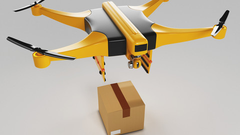 Package Delivery Drone 3D model