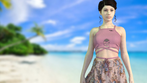 Women Summer Beach Wear - 49 Marvelous Designer and Clo3D
