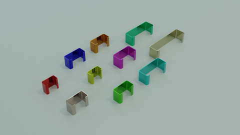 10 standard colorful C profiles with thickness less than 2mm