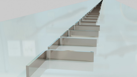 Low poly 57 L standard profiles with equal sides