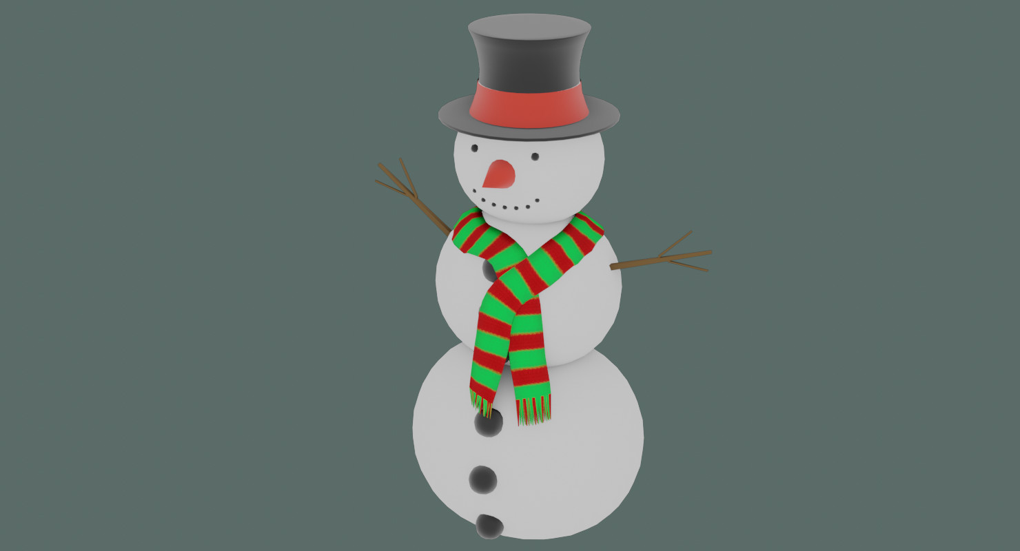 ArtStation - Snowman in Blender and other formats | Game Assets